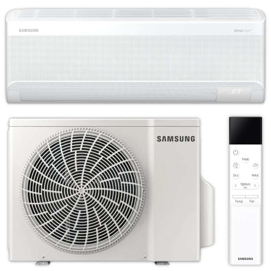 Samsung Split Klimaanlage Komplett-Set | WindFree Nordic Premium | 3,5 kW