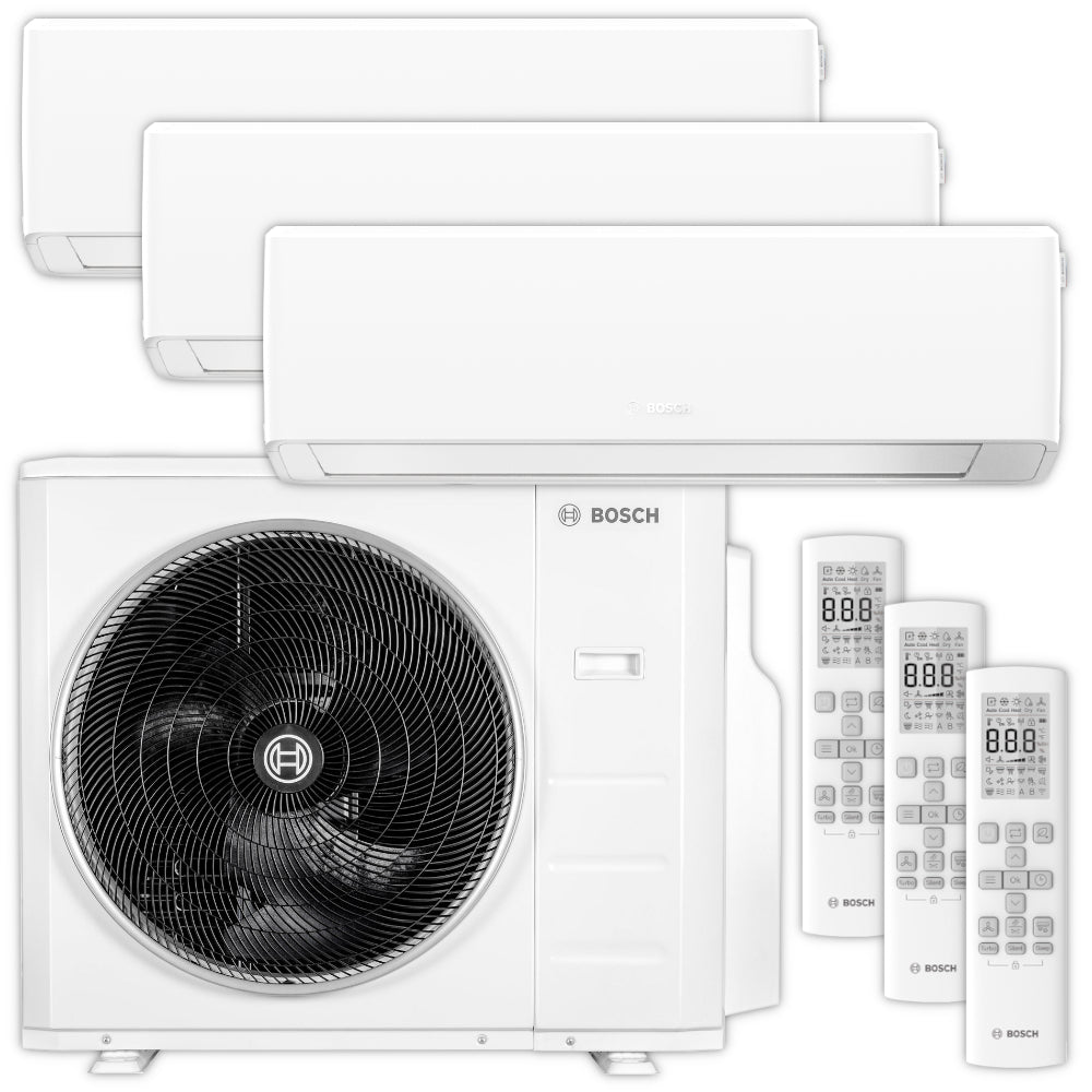 BOSCH Multisplit Klimaanlage Set | Climate 7000 M E | 3x3,4 kW